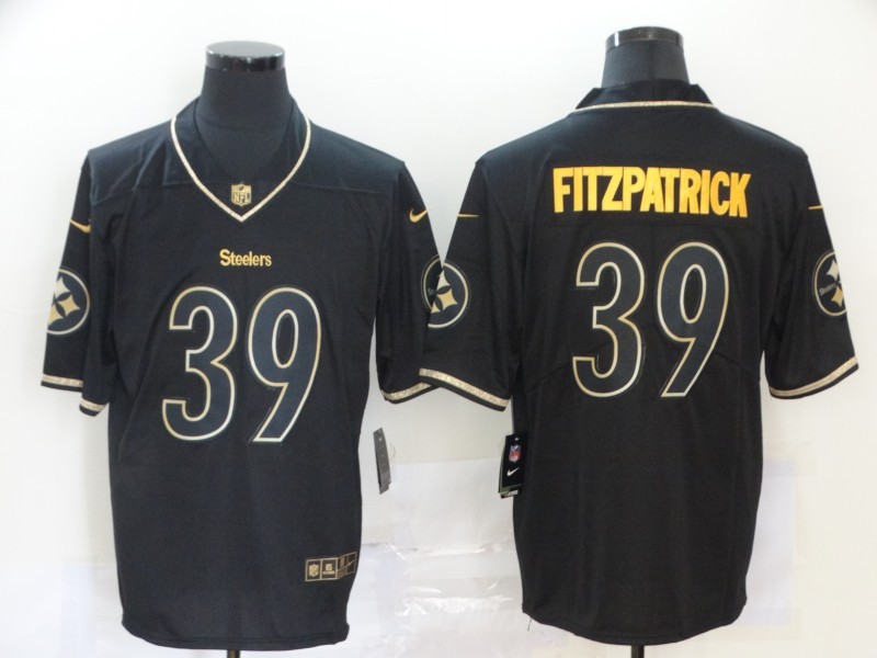 Men's Pittsburgh Steelers Minkah Fitzpatrick #39 Black Jersey